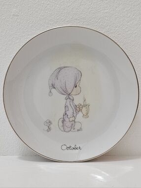 Precious Moments Months of the Year Plates - October